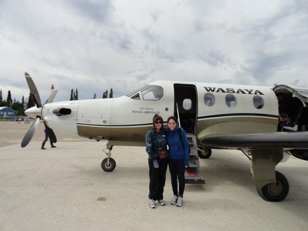 Midori and Nicole - Fort Albany Airport
